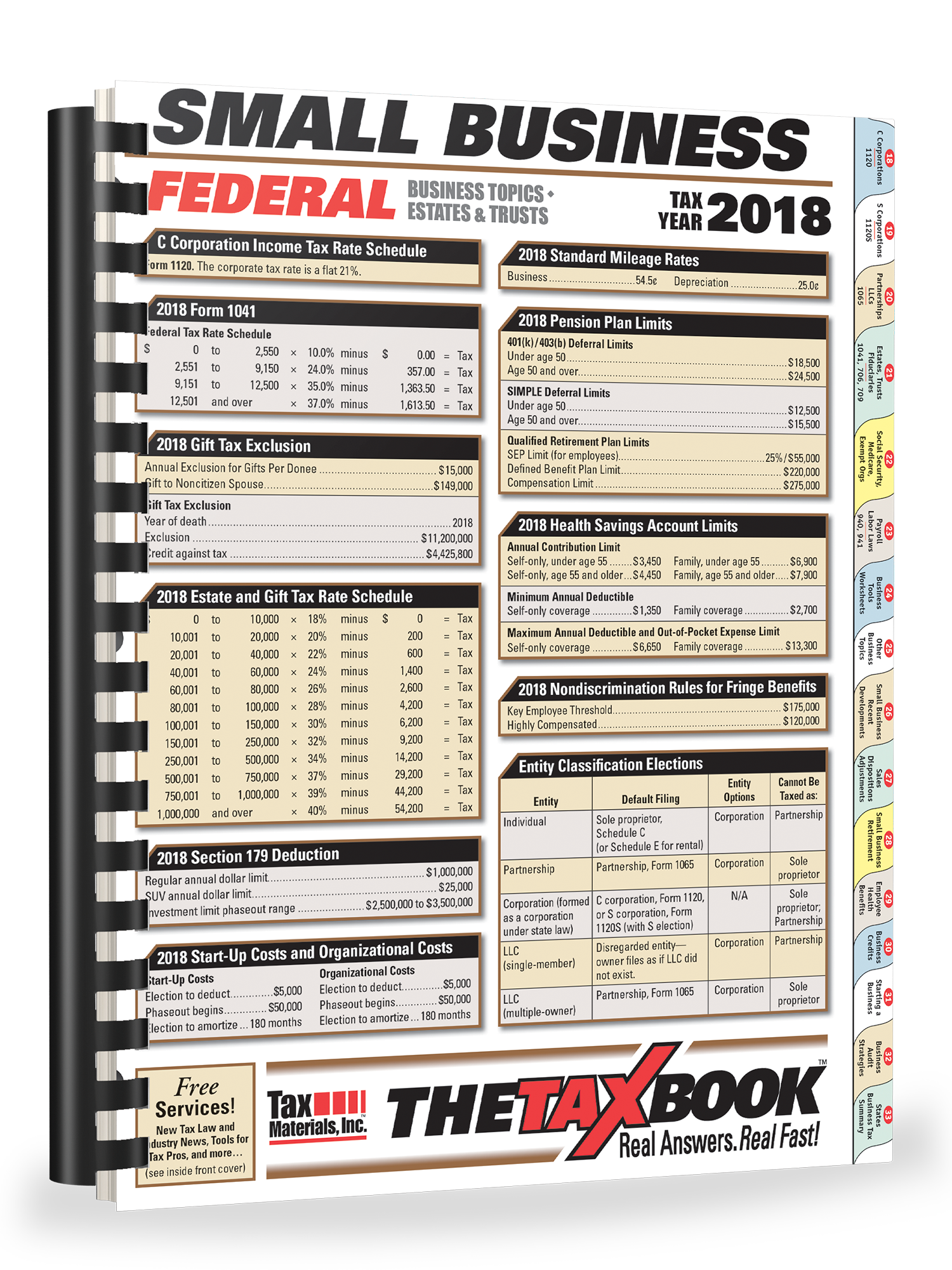 TheTaxBook Small Business Edition (2018) - #3894 